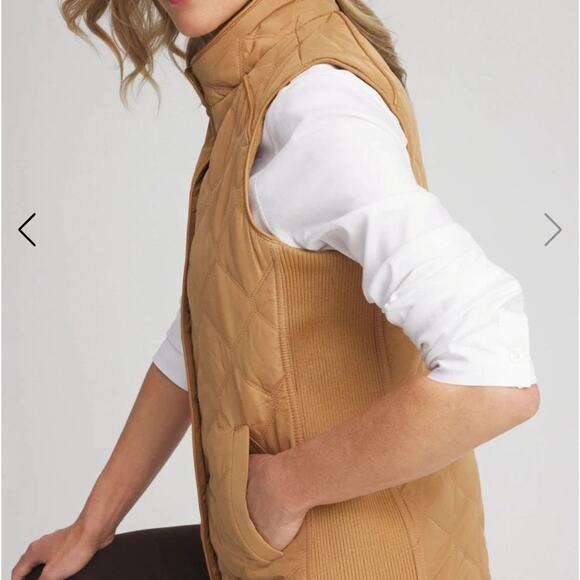 Chico's NWT Size 3.5 XL Camel VEST MSRP $105 - Picture 3 of 12